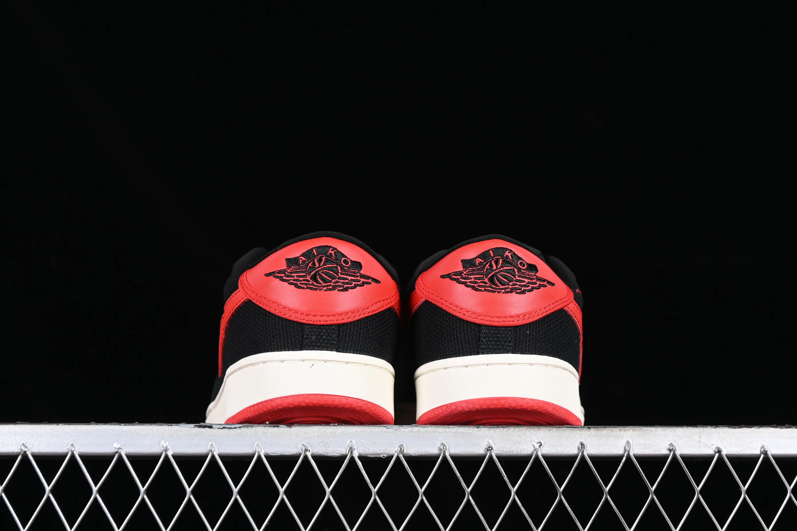 All categories Air Jordan Jordan series basketball shoes Air Jordan 1 Low Z version AJKO 1 Low Shadow AJ1 Joe 1 black and red canvas cultural casual shoes DX4981-006